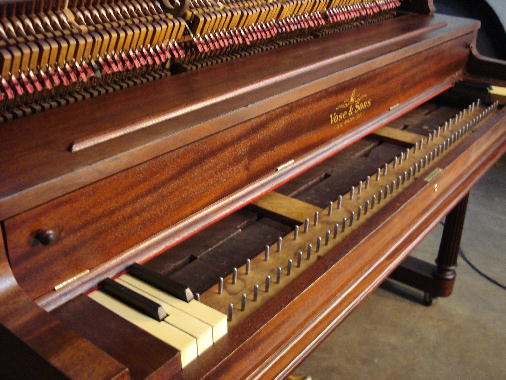 61 - Fallboard & music desk assembled to check heights 61 - Fallboard & music desk assembled to check heights
